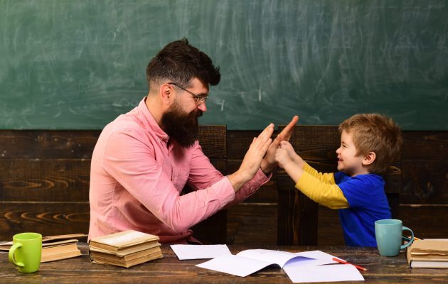Good Teachers Seek Engaged Students Happy Child Is Learning Modern Good Teachers Seek Engaged Students Happy Child Is Learning Modern