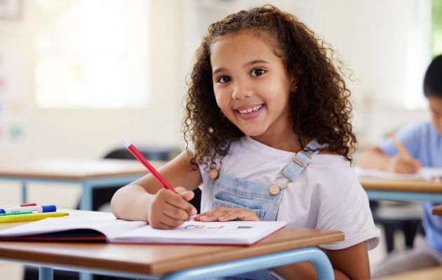 Learning,,Drawing,And,Portrait,Of,Girl,In,Classroom,Exam,,Education Learning,,Drawing,And,Portrait,Of,Girl,In,Classroom,Exam,,Education