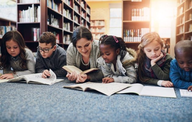 Children,,Education,And,Teacher,With,Books,On,Library,Floor,For Children,,Education,And,Teacher,With,Books,On,Library,Floor,For